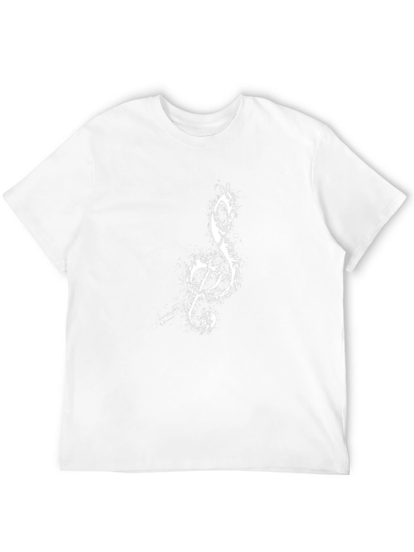 Musical Treble Clef Graphic Tee - Black