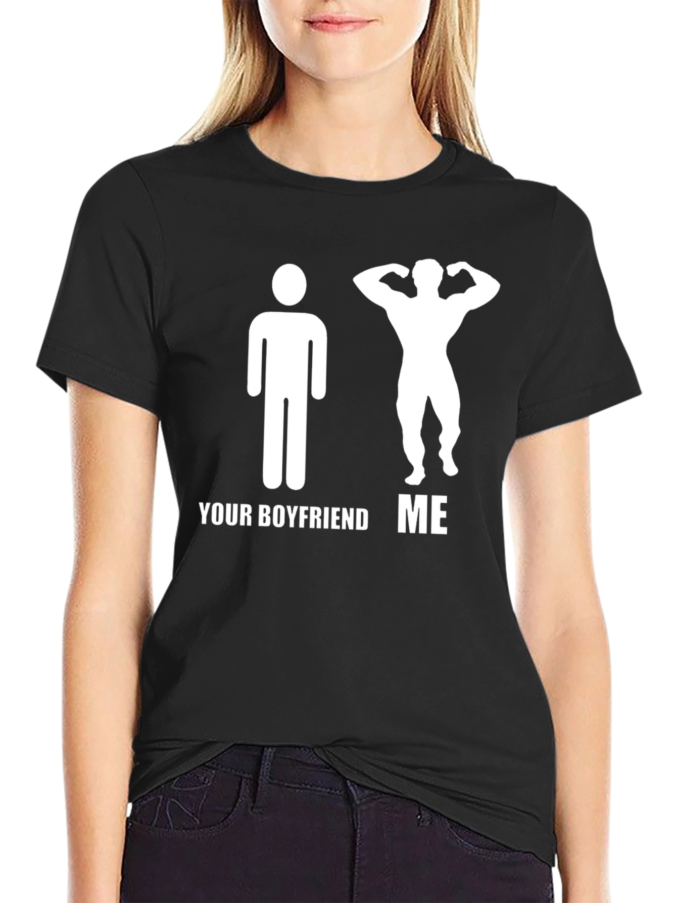 Funny Your Boyfriend ME Graphic T-Shirt