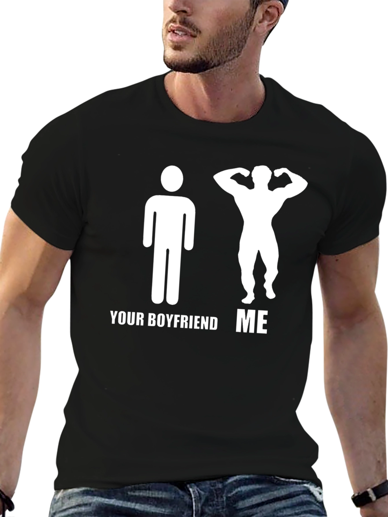 Funny Your Boyfriend ME Graphic T-Shirt