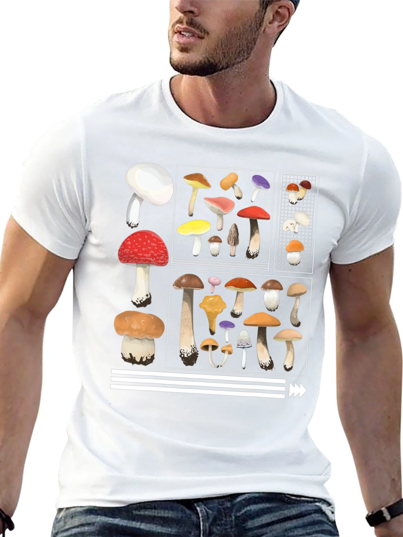 Mushroom Graphic Tee - Nature Lovers T-Shirt