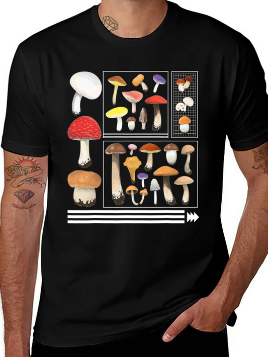 Mushroom Graphic Tee - Nature Lovers T-Shirt