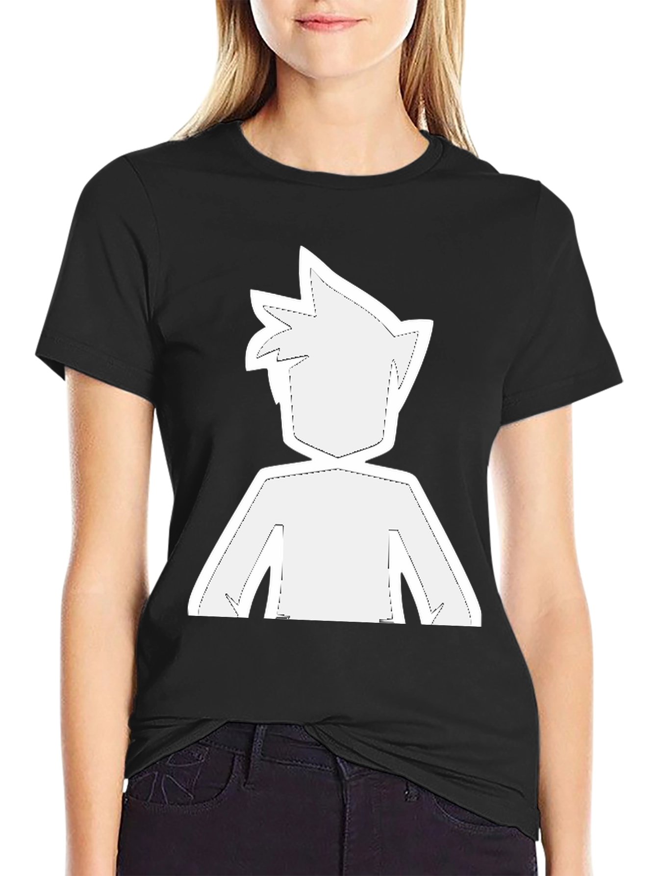 Modern Graphic Tee - Anime Inspired Silhouette