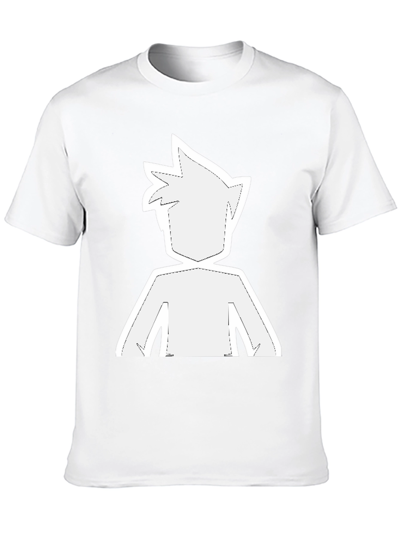 Modern Graphic Tee - Anime Inspired Silhouette