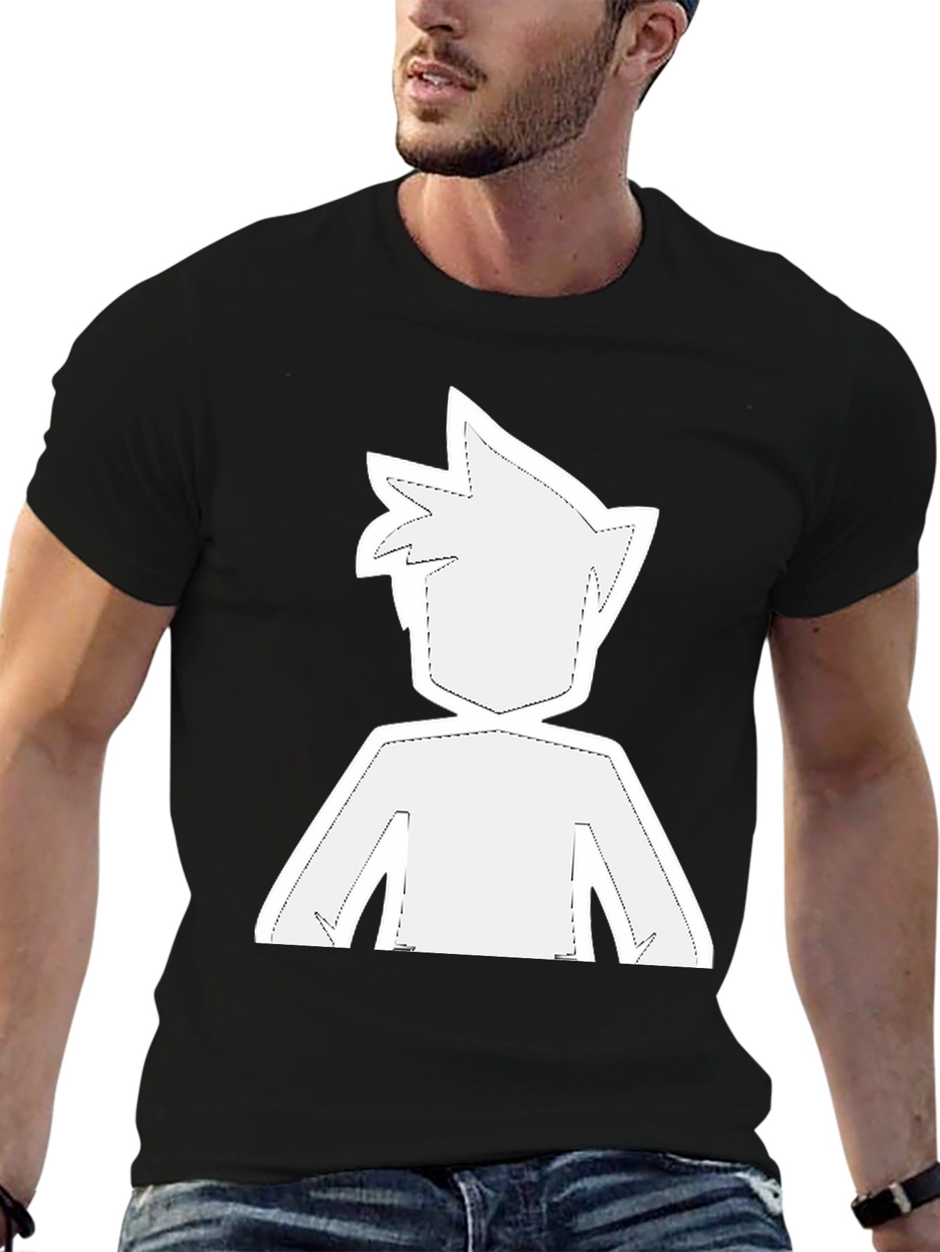 Modern Graphic Tee - Anime Inspired Silhouette