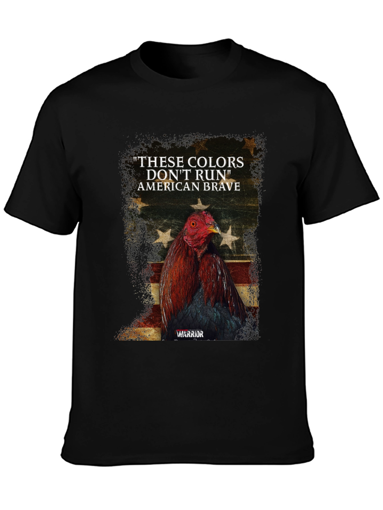 American Brave Warrior Rooster Graphic Tee
