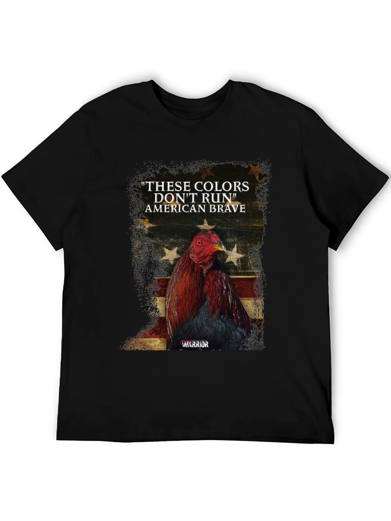 American Brave Warrior Rooster Graphic Tee