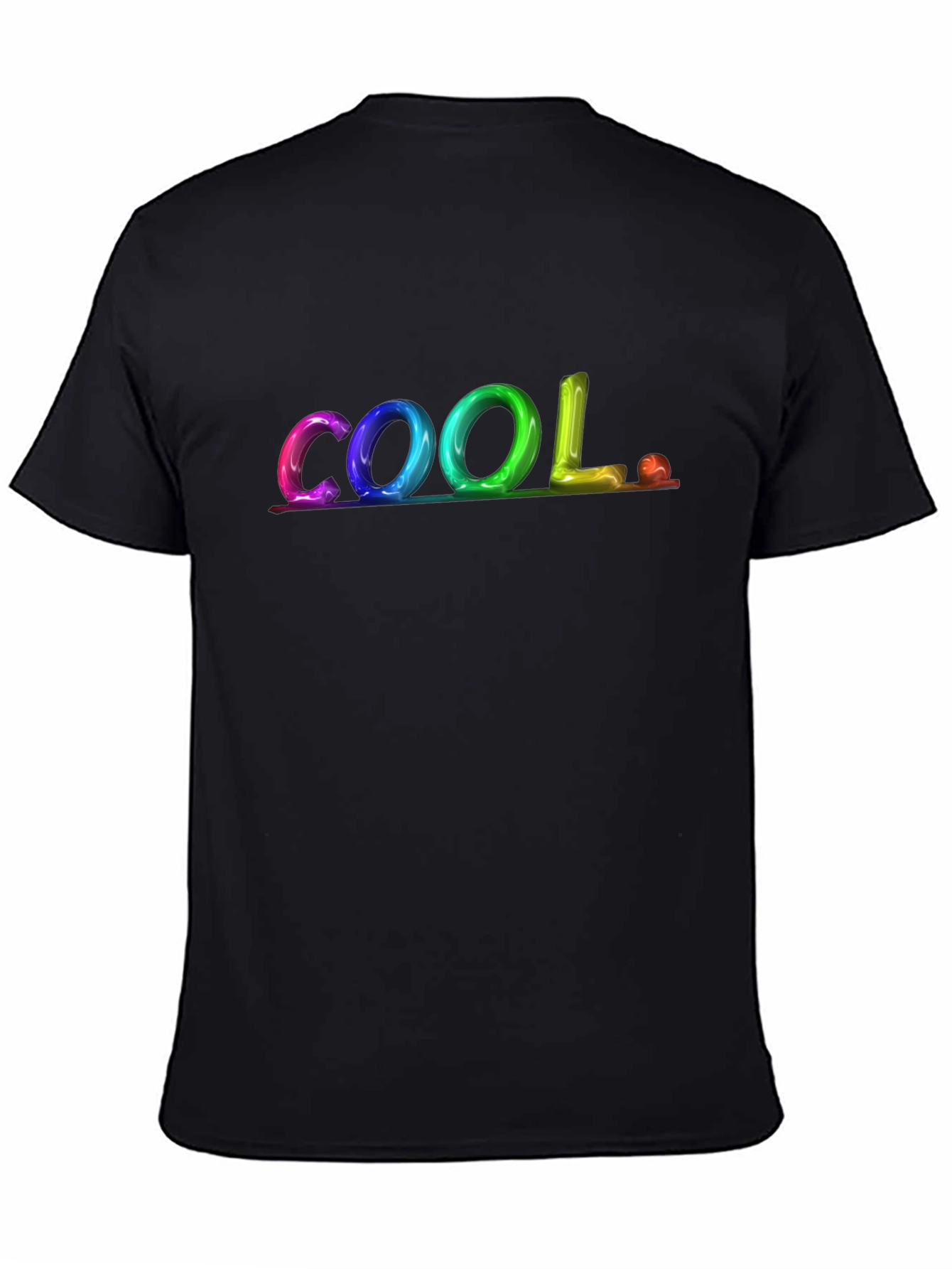 Cool Graphic Print Black T-Shirt
