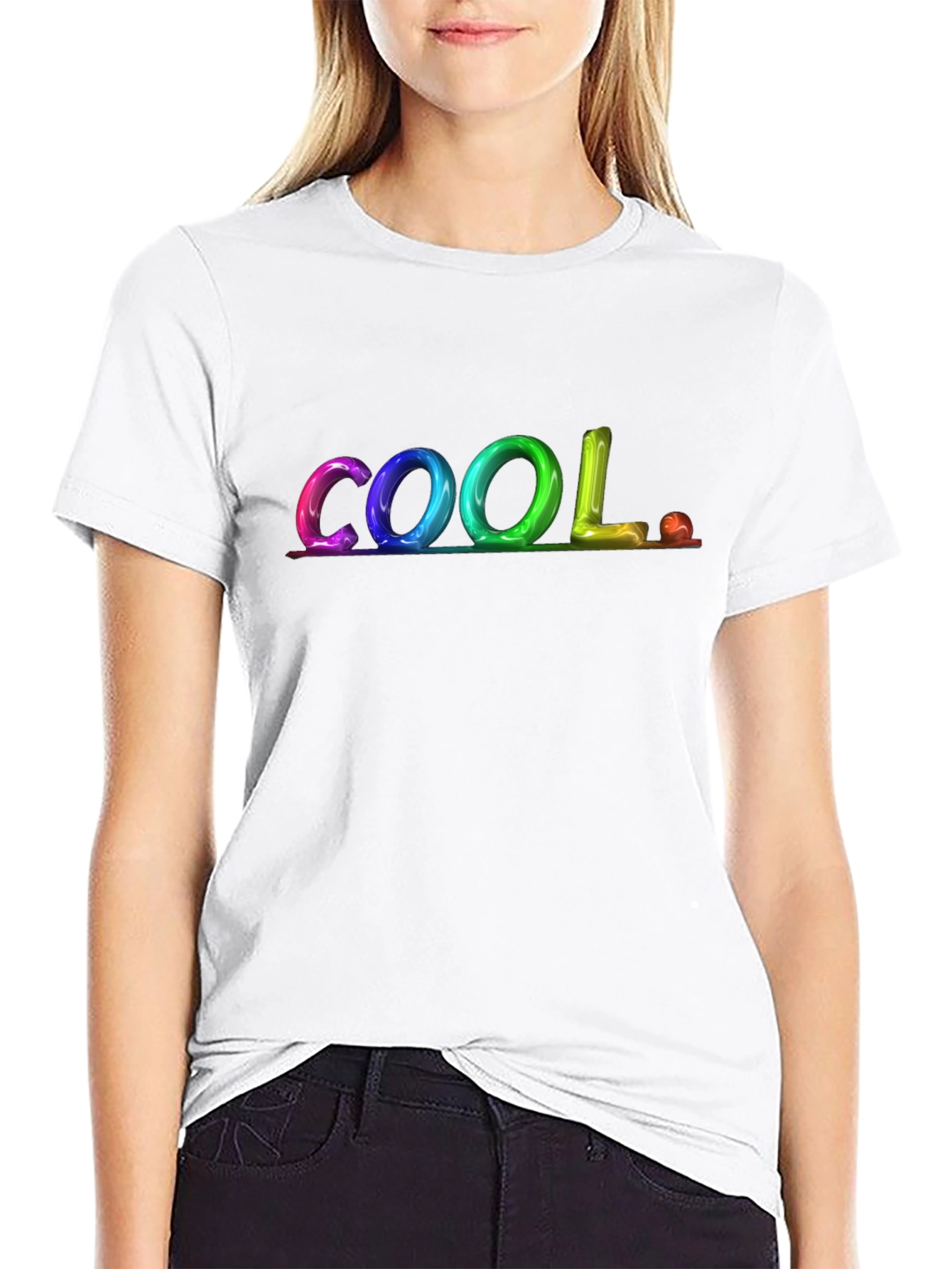 Cool Graphic Print Black T-Shirt
