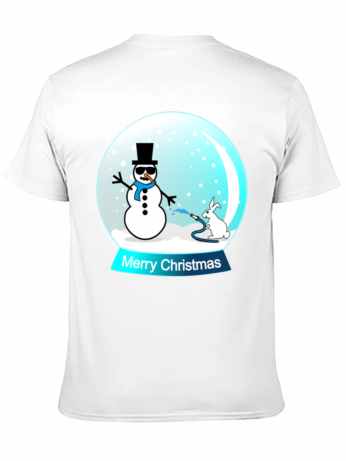 Funny Christmas Snow Globe Graphic T-Shirt