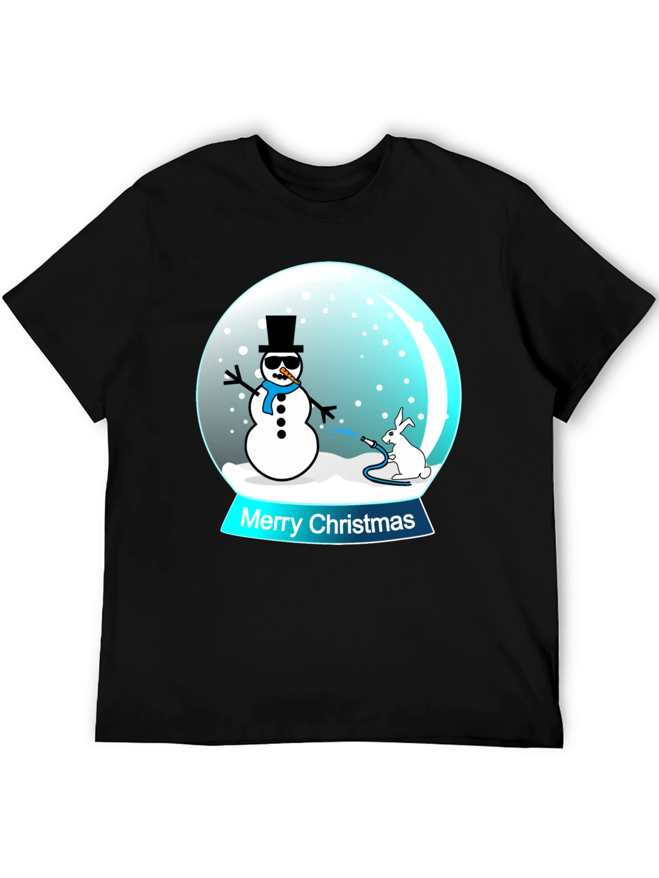 Funny Christmas Snow Globe Graphic T-Shirt