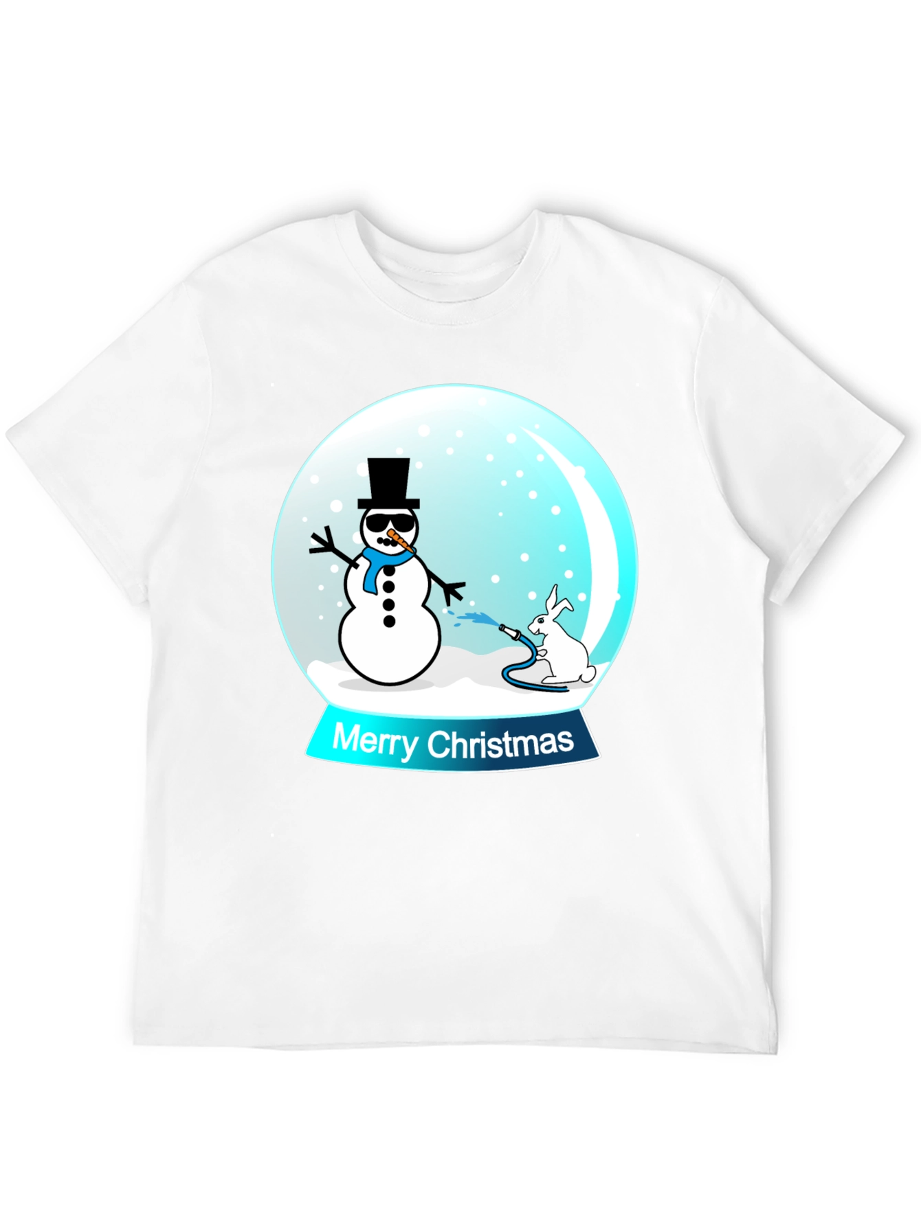 Funny Christmas Snow Globe Graphic T-Shirt