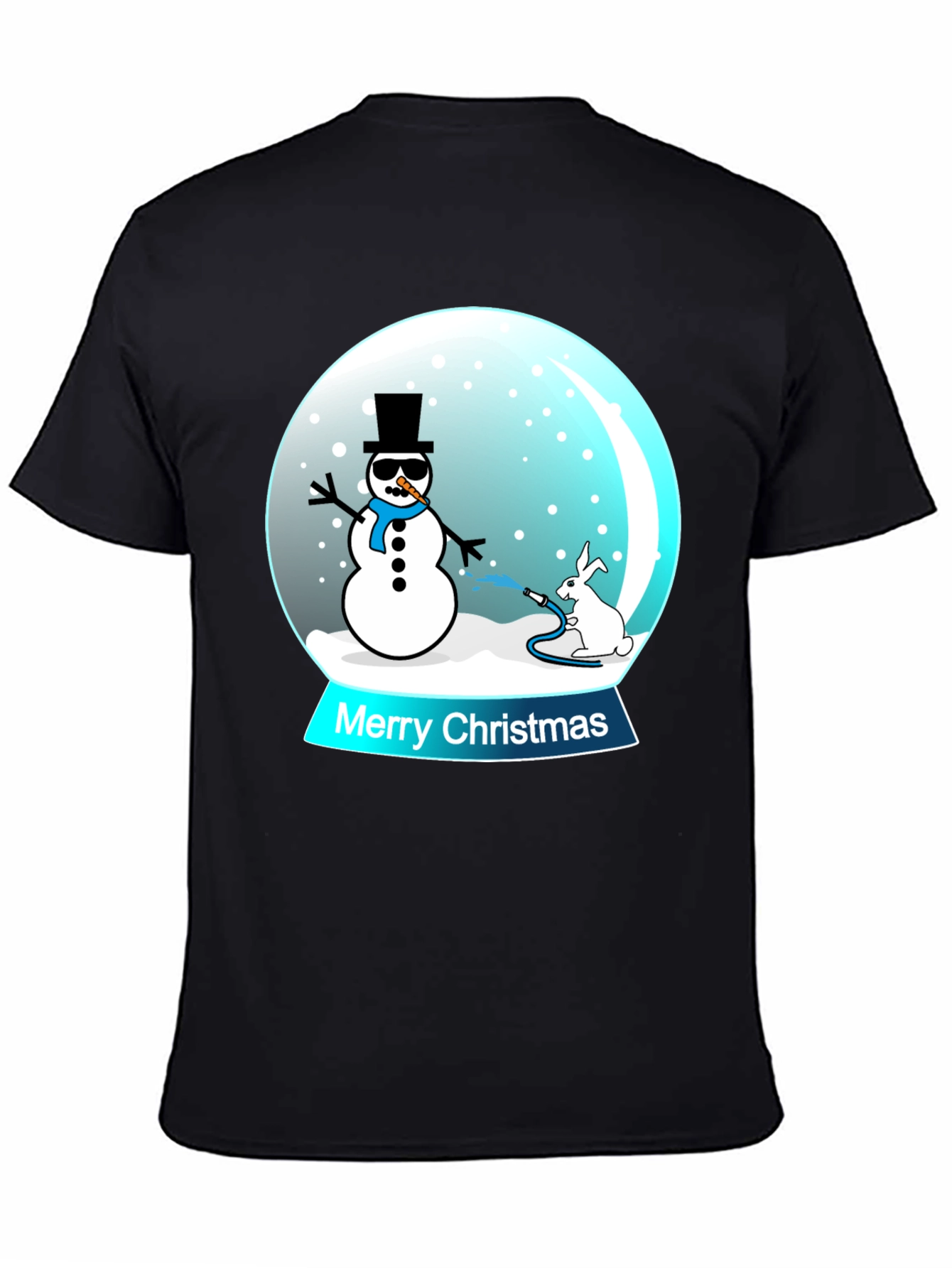 Funny Christmas Snow Globe Graphic T-Shirt