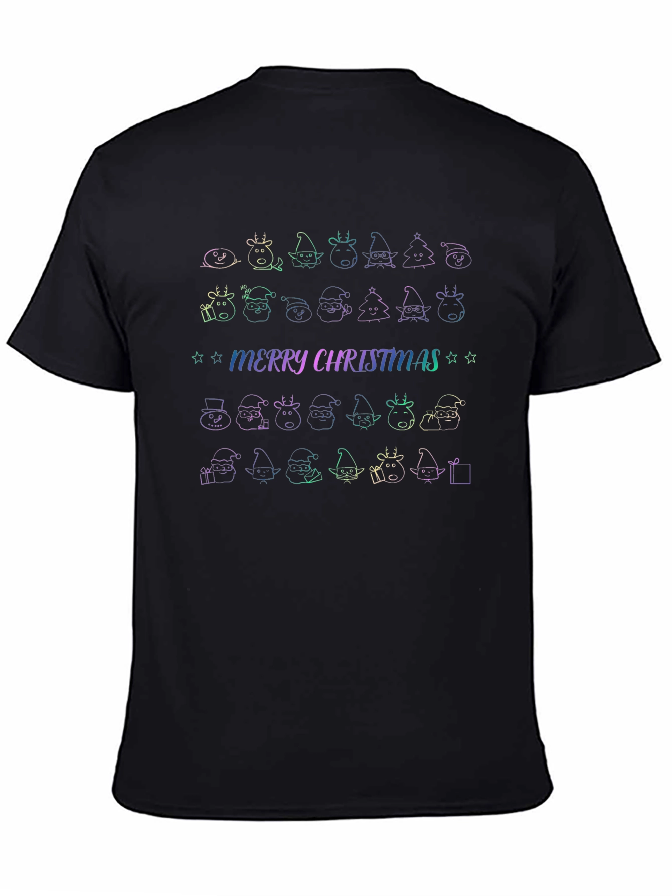 Merry Christmas Doodle T-Shirt - Holiday Cheer!