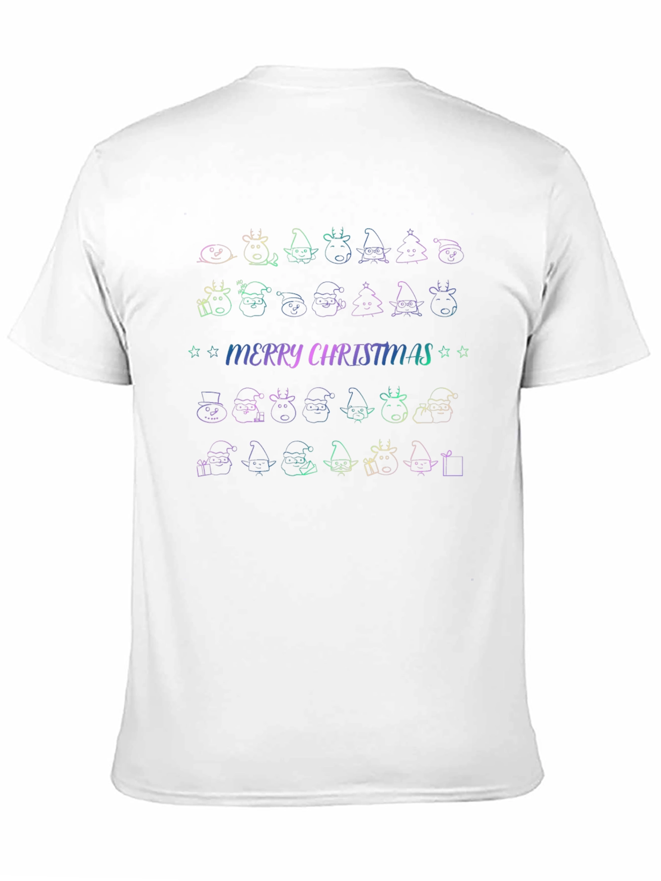 Merry Christmas Doodle T-Shirt - Holiday Cheer!