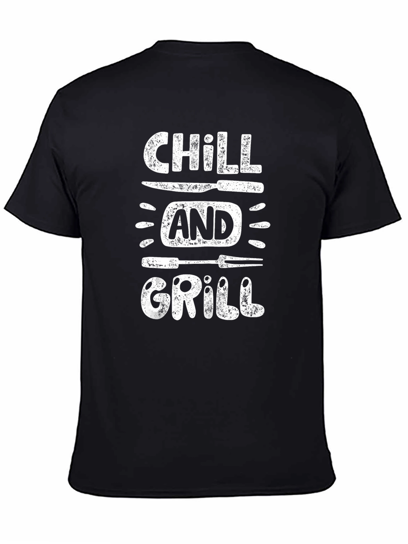 Chill and Grill T-Shirt - BBQ Humor