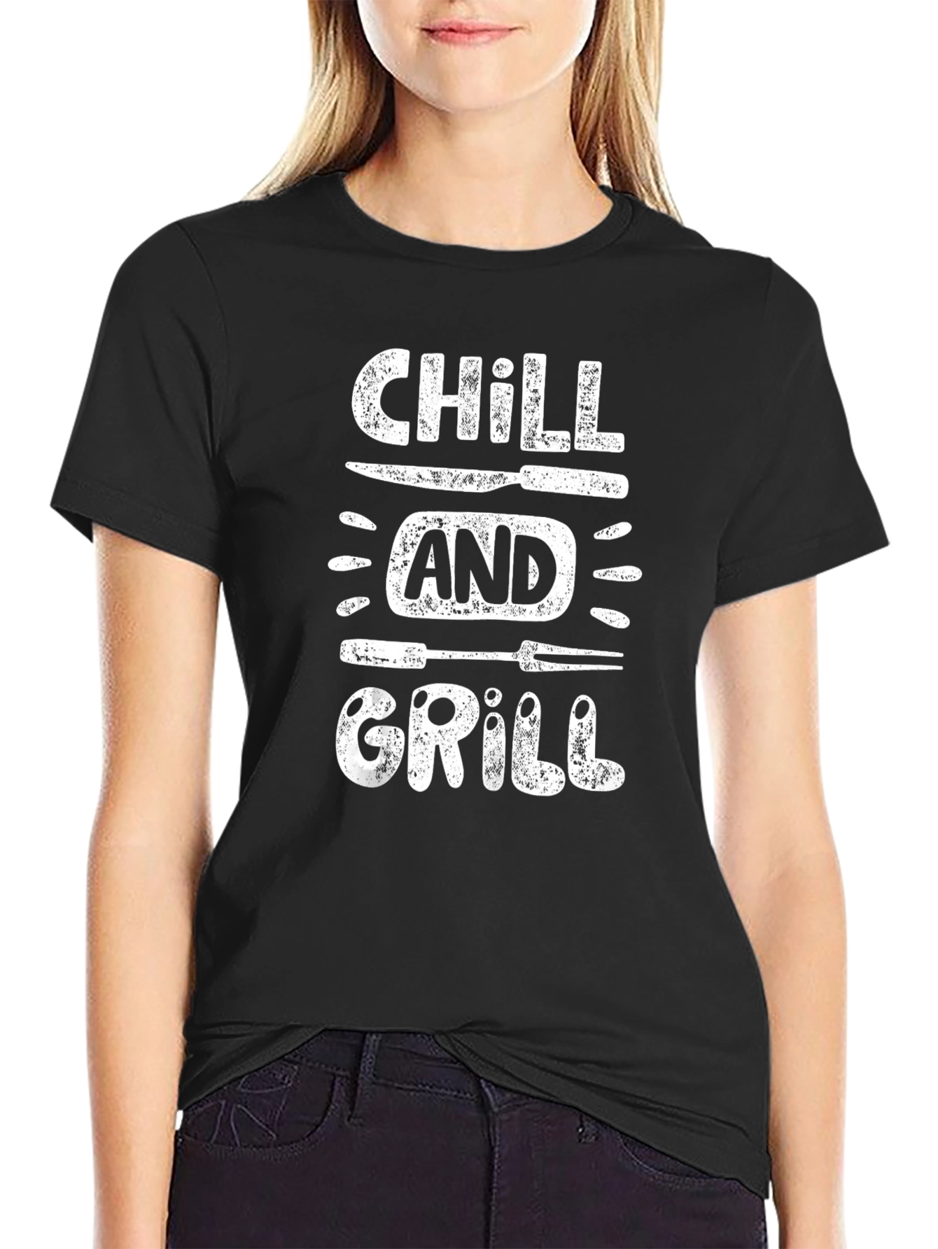 Chill and Grill T-Shirt - BBQ Humor