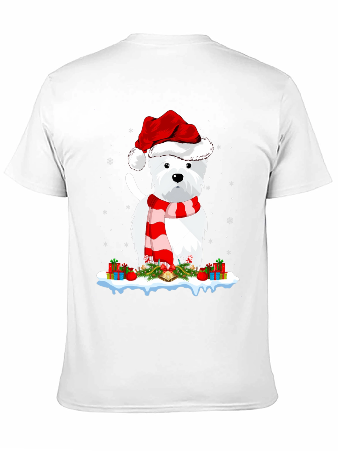 Festive Westie Christmas T-Shirt