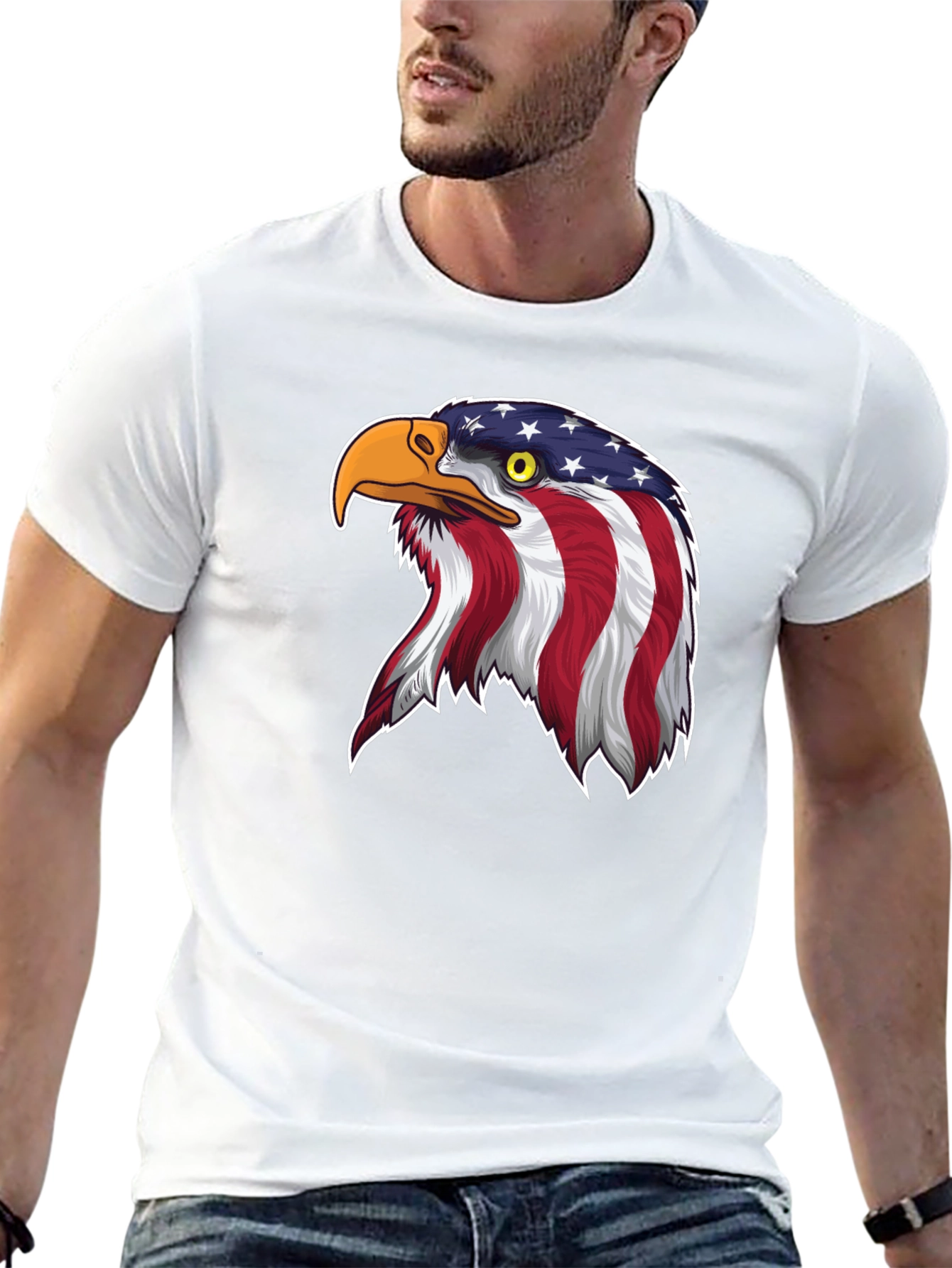 American Eagle Graphic Tee - Patriotic Pride