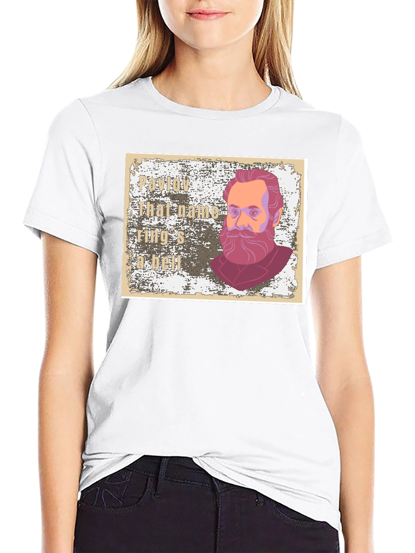 Pavlov Rings a Bell Black Graphic T-Shirt