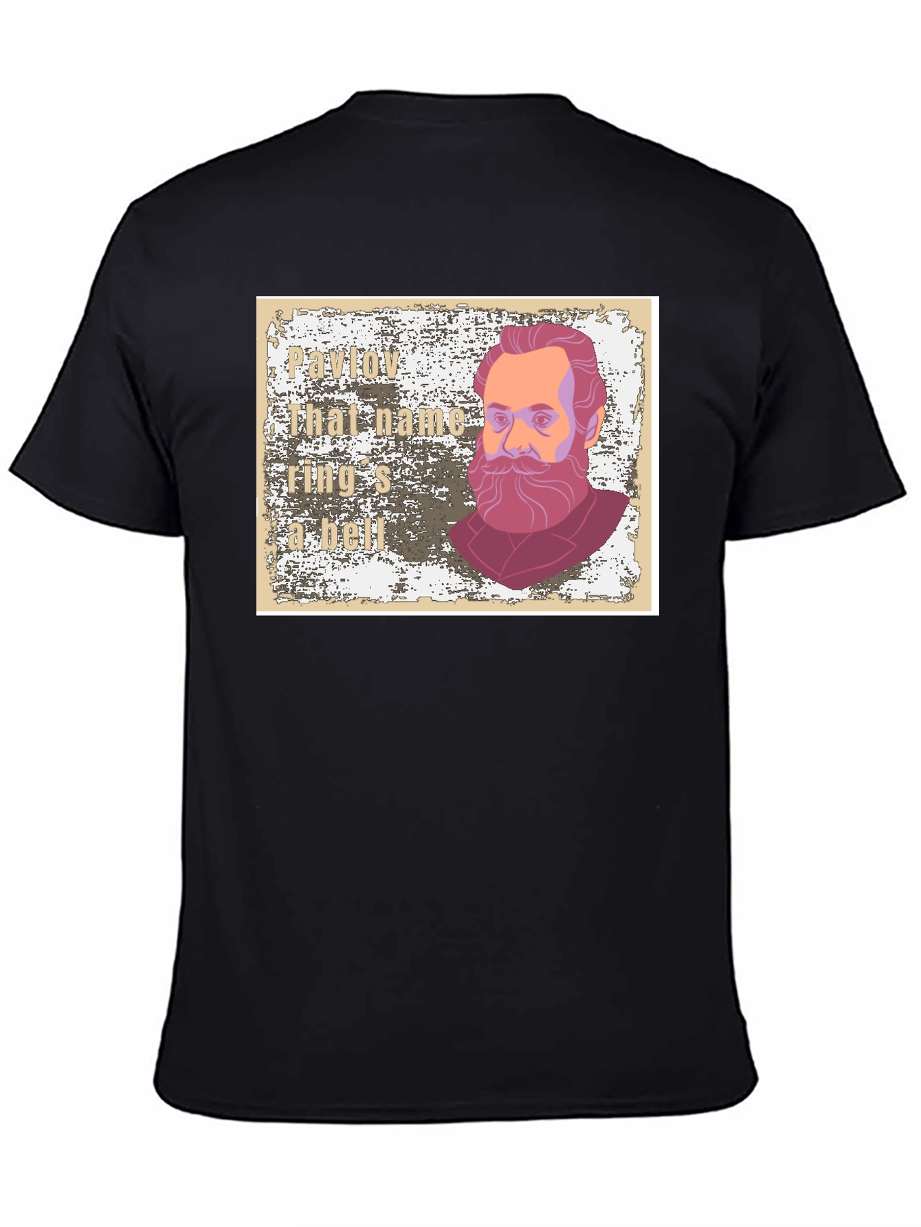 Pavlov Rings a Bell Black Graphic T-Shirt