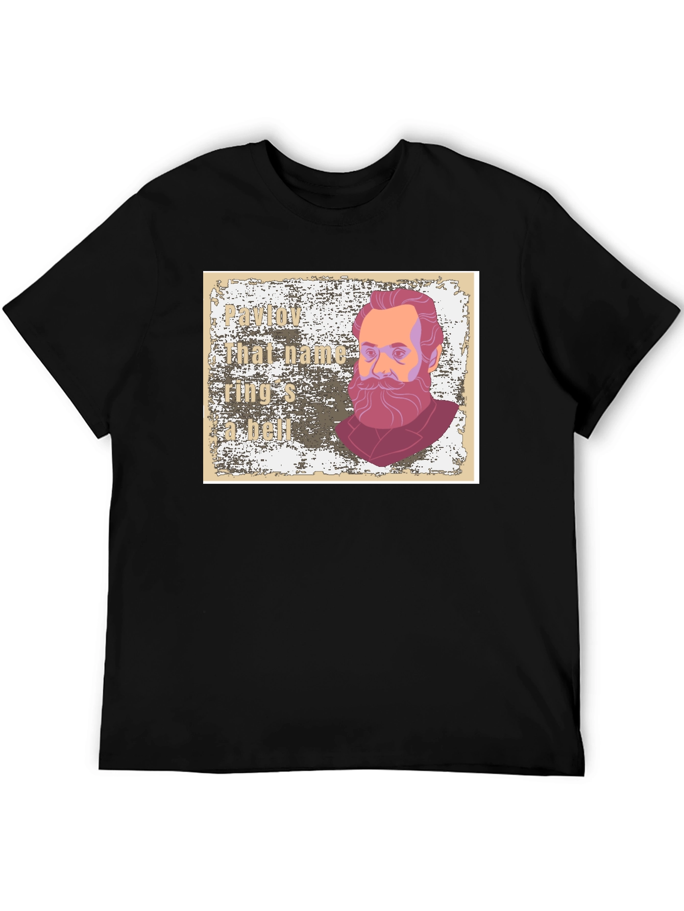 Pavlov Rings a Bell Black Graphic T-Shirt