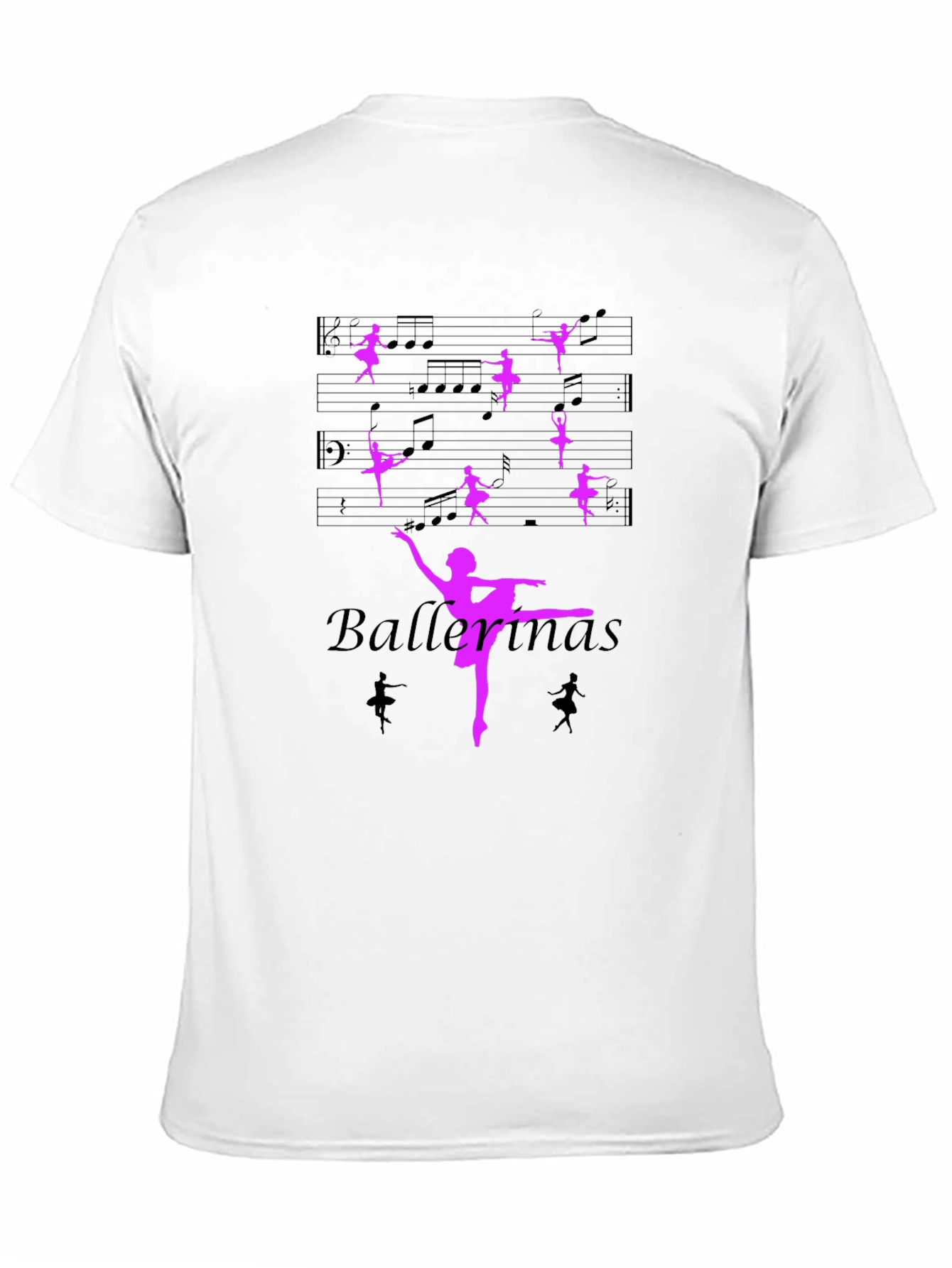 Ballerina Music Black T-Shirt