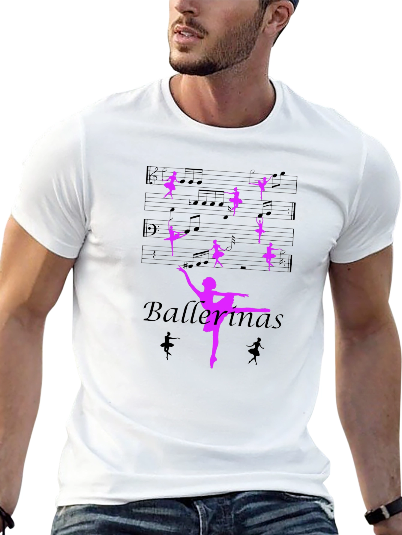 Ballerina Music Black T-Shirt