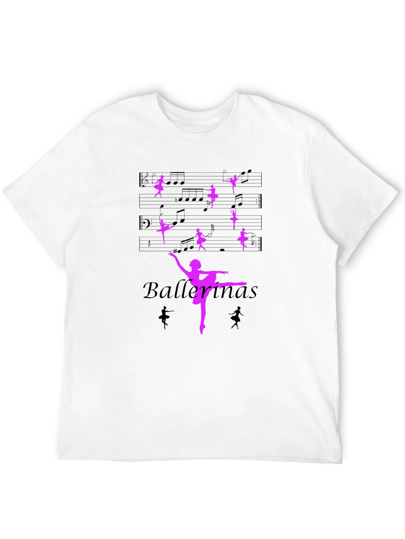 Ballerina Music Black T-Shirt