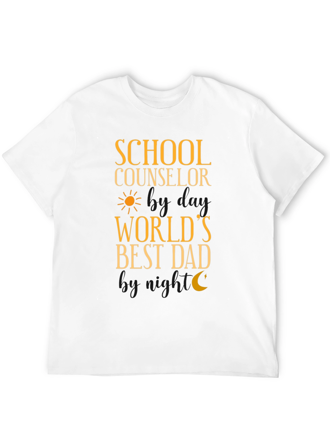 School Counselor Worlds Best Dad T-Shirt