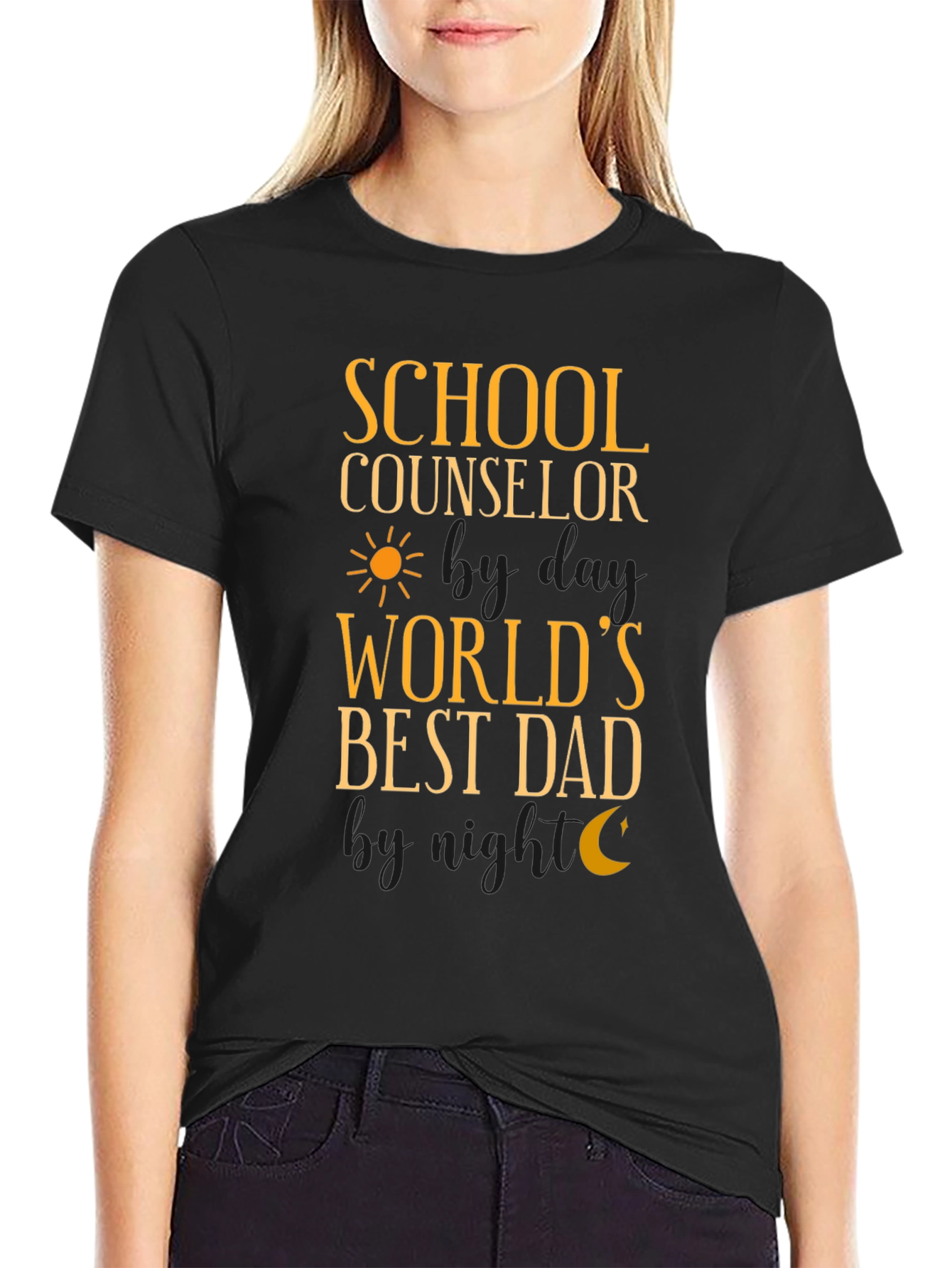 School Counselor Worlds Best Dad T-Shirt