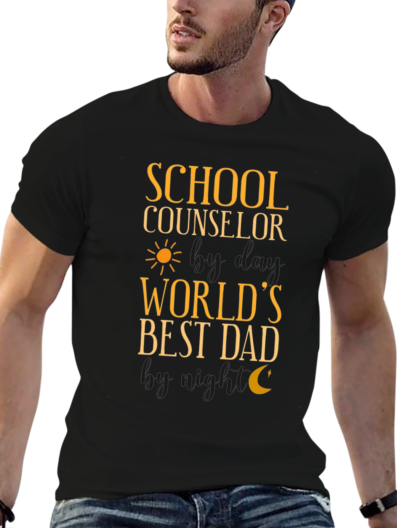 School Counselor Worlds Best Dad T-Shirt