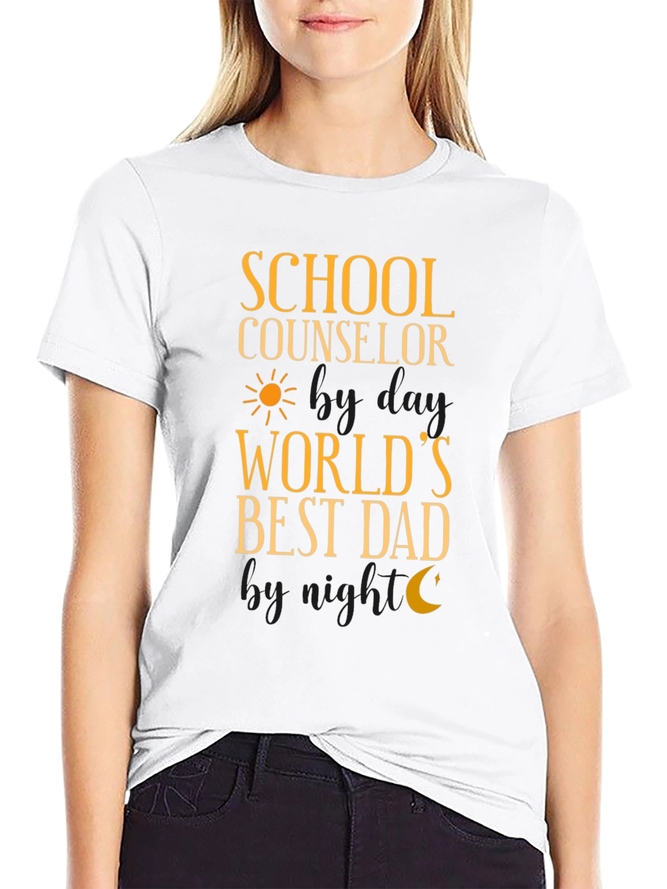 School Counselor Worlds Best Dad T-Shirt