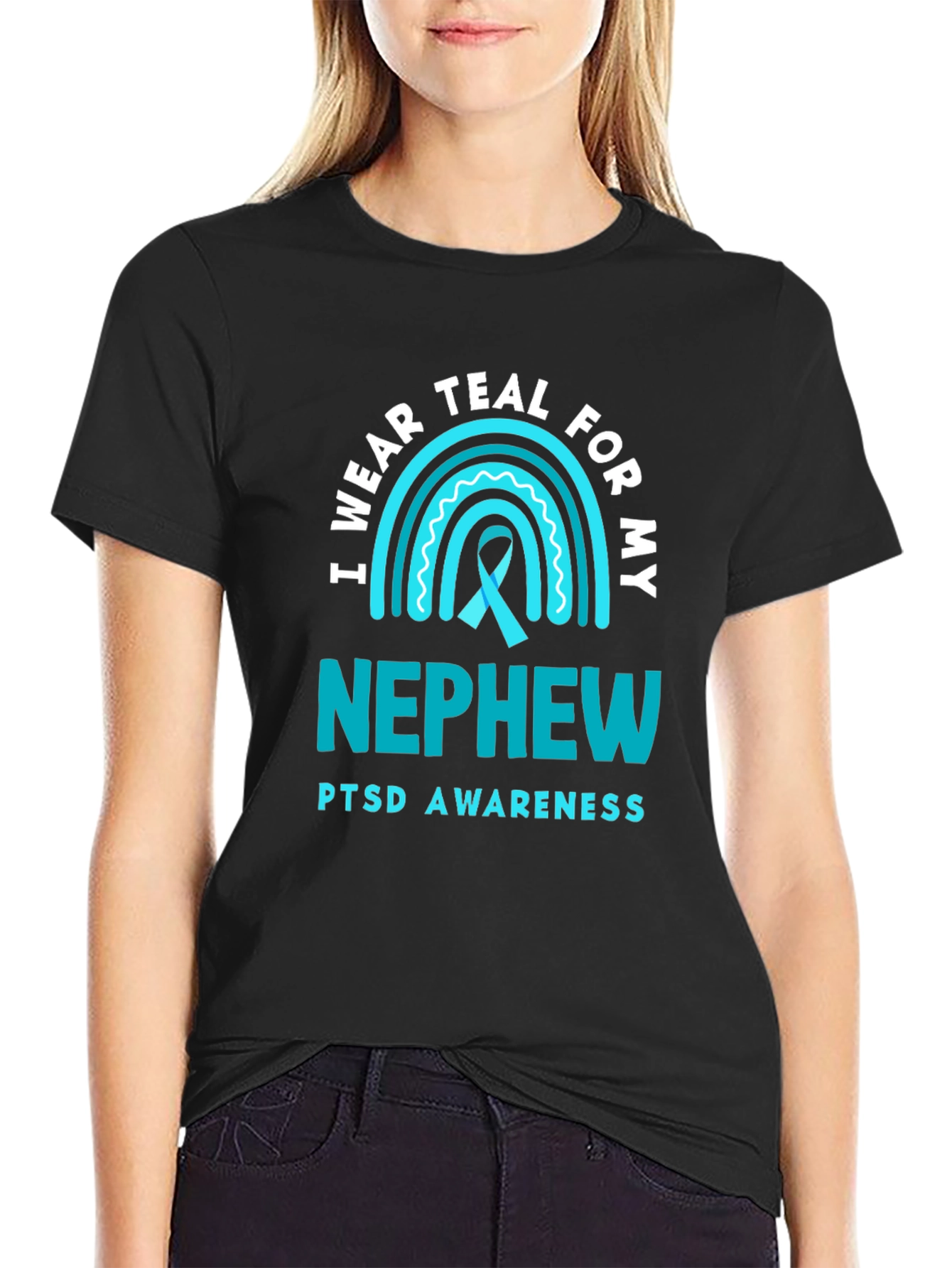 Teal PTSD Awareness Nephew T-Shirt