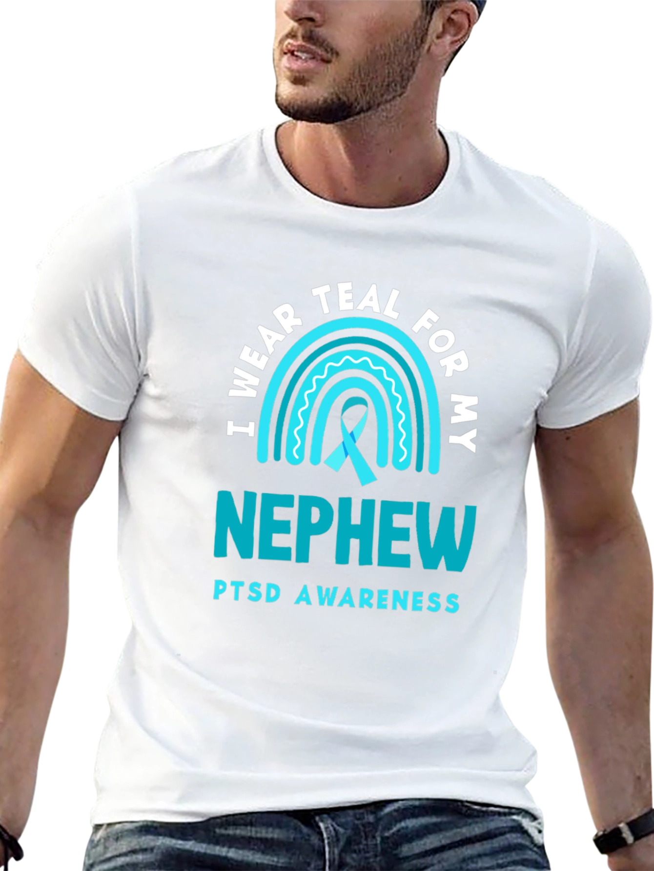 Teal PTSD Awareness Nephew T-Shirt