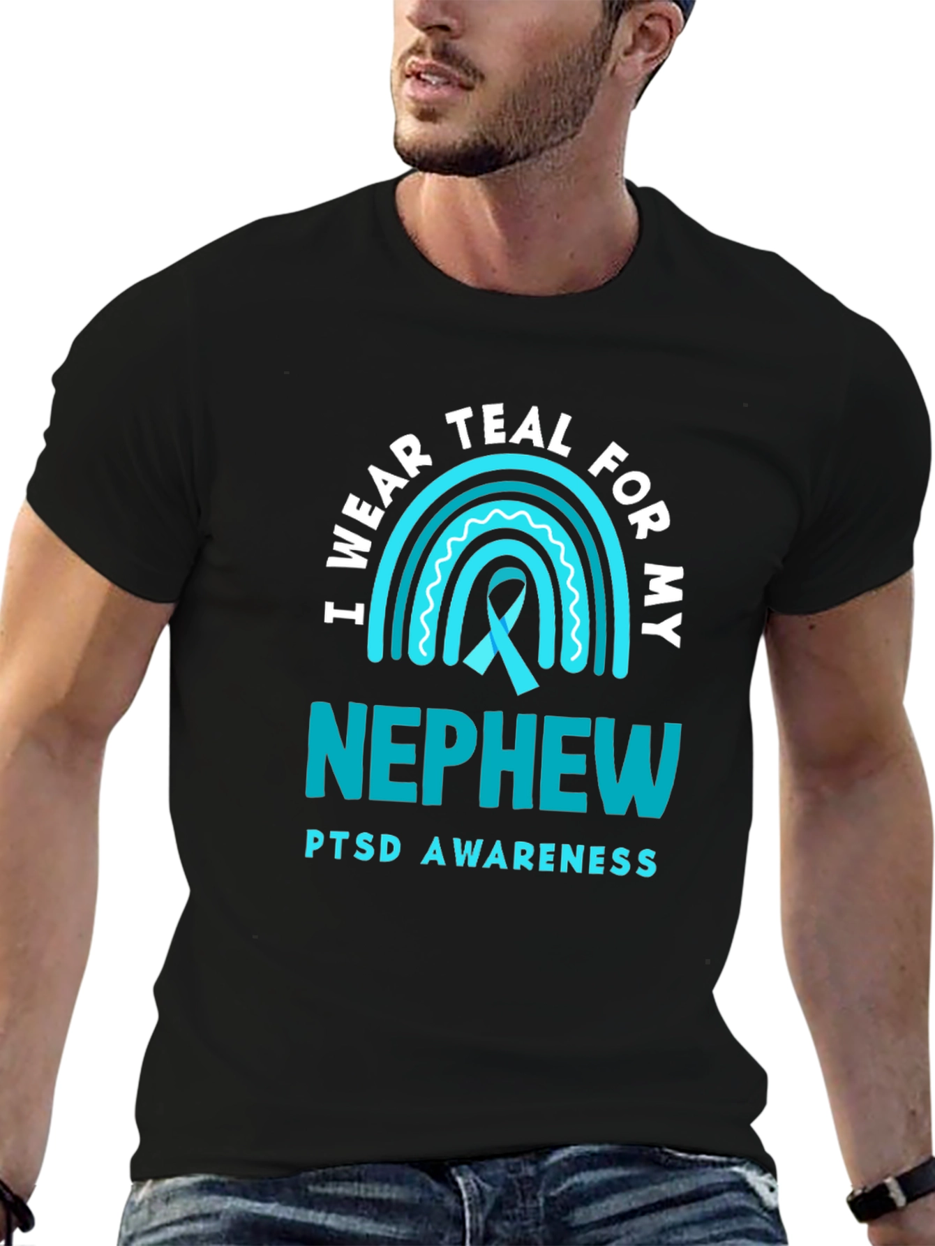 Teal PTSD Awareness Nephew T-Shirt
