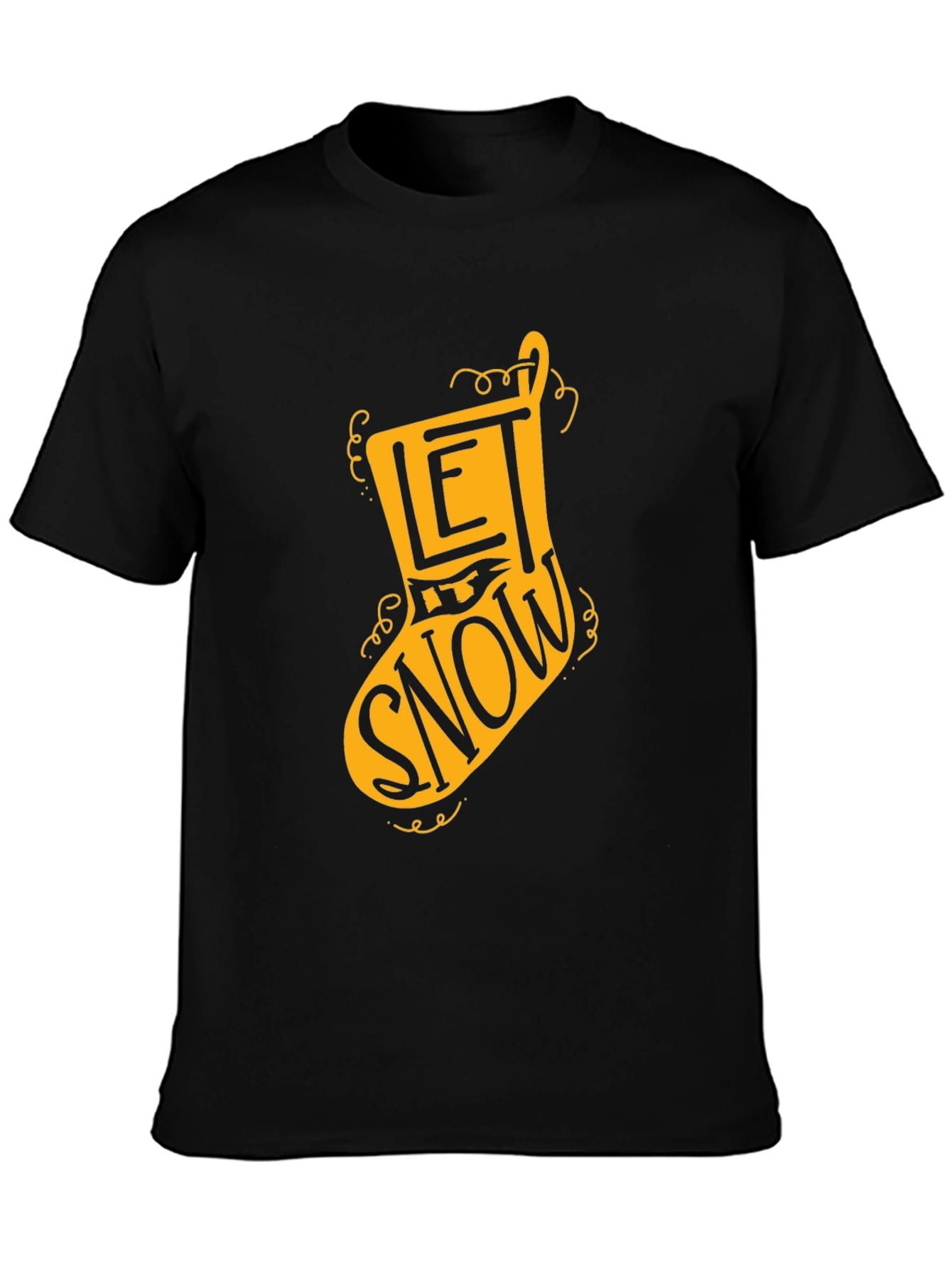 Let It Snow Christmas Stocking T-Shirt