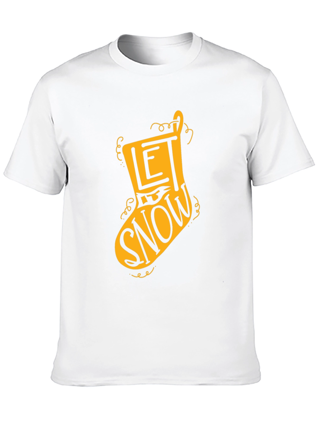 Let It Snow Christmas Stocking T-Shirt