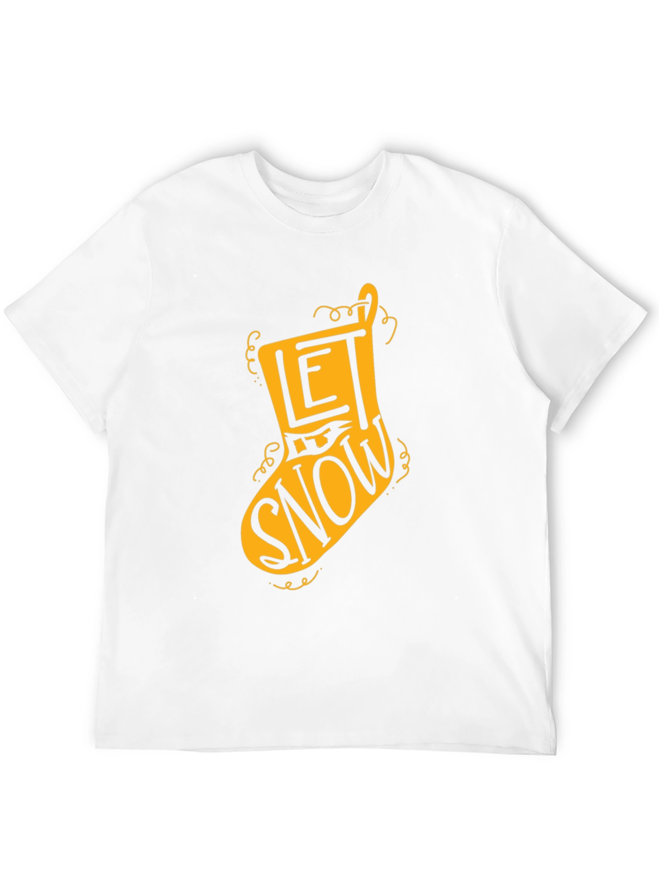 Let It Snow Christmas Stocking T-Shirt
