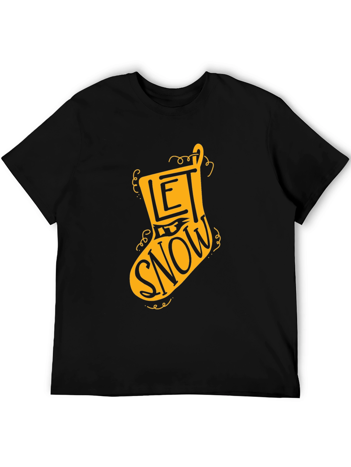Let It Snow Christmas Stocking T-Shirt
