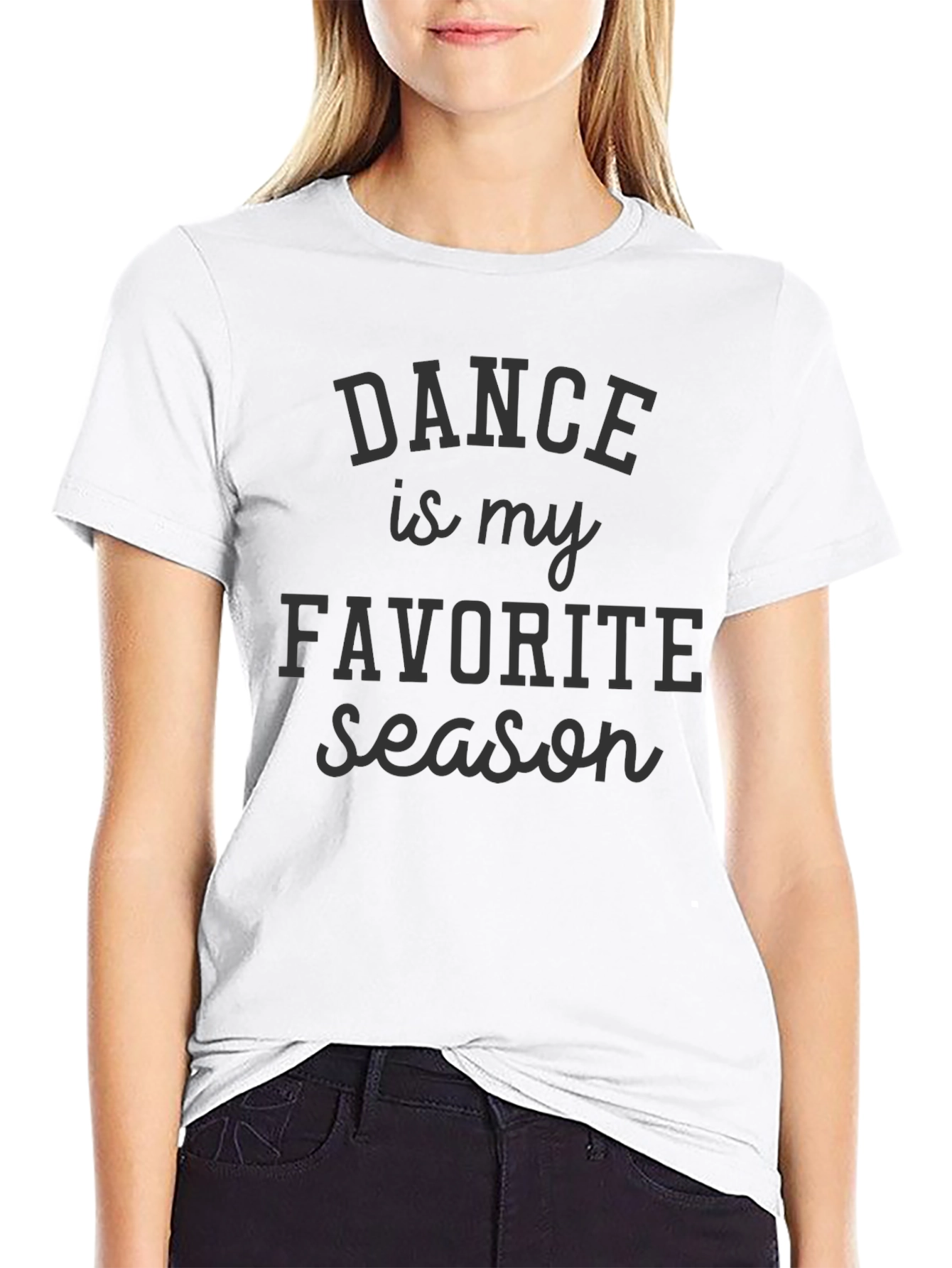 Dance Is My Favorite Season Black T-Shirt