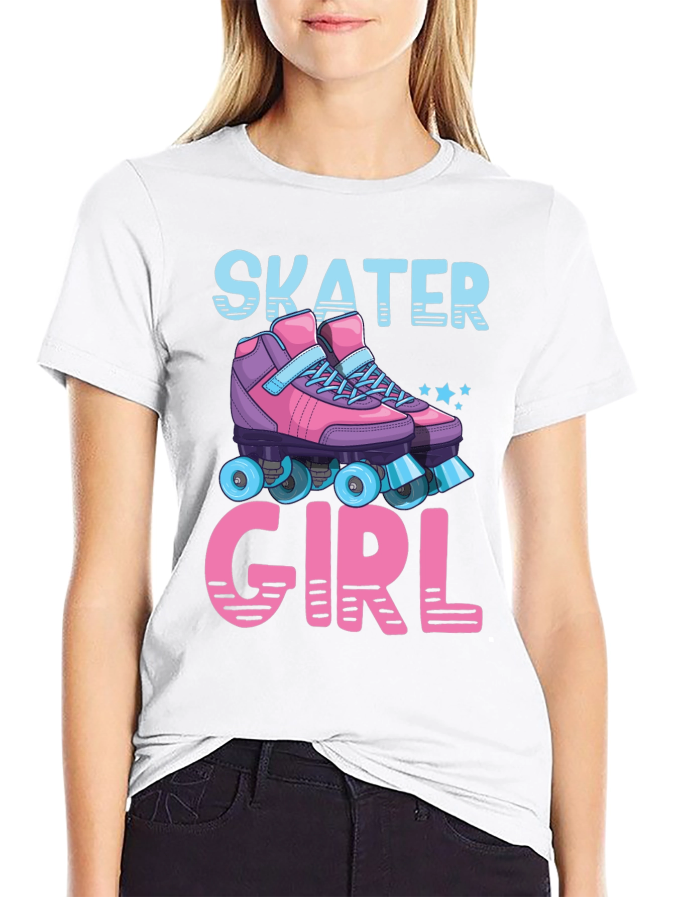 Skater Girl Roller Skate T-Shirt