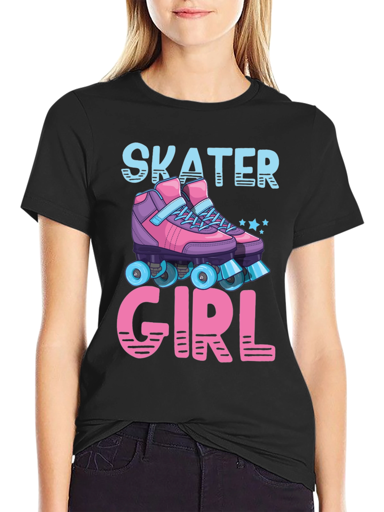 Skater Girl Roller Skate T-Shirt