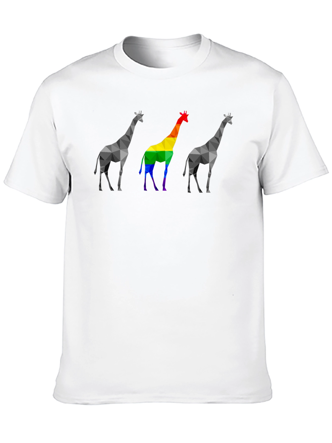 Geometric Giraffe Pride T-Shirt