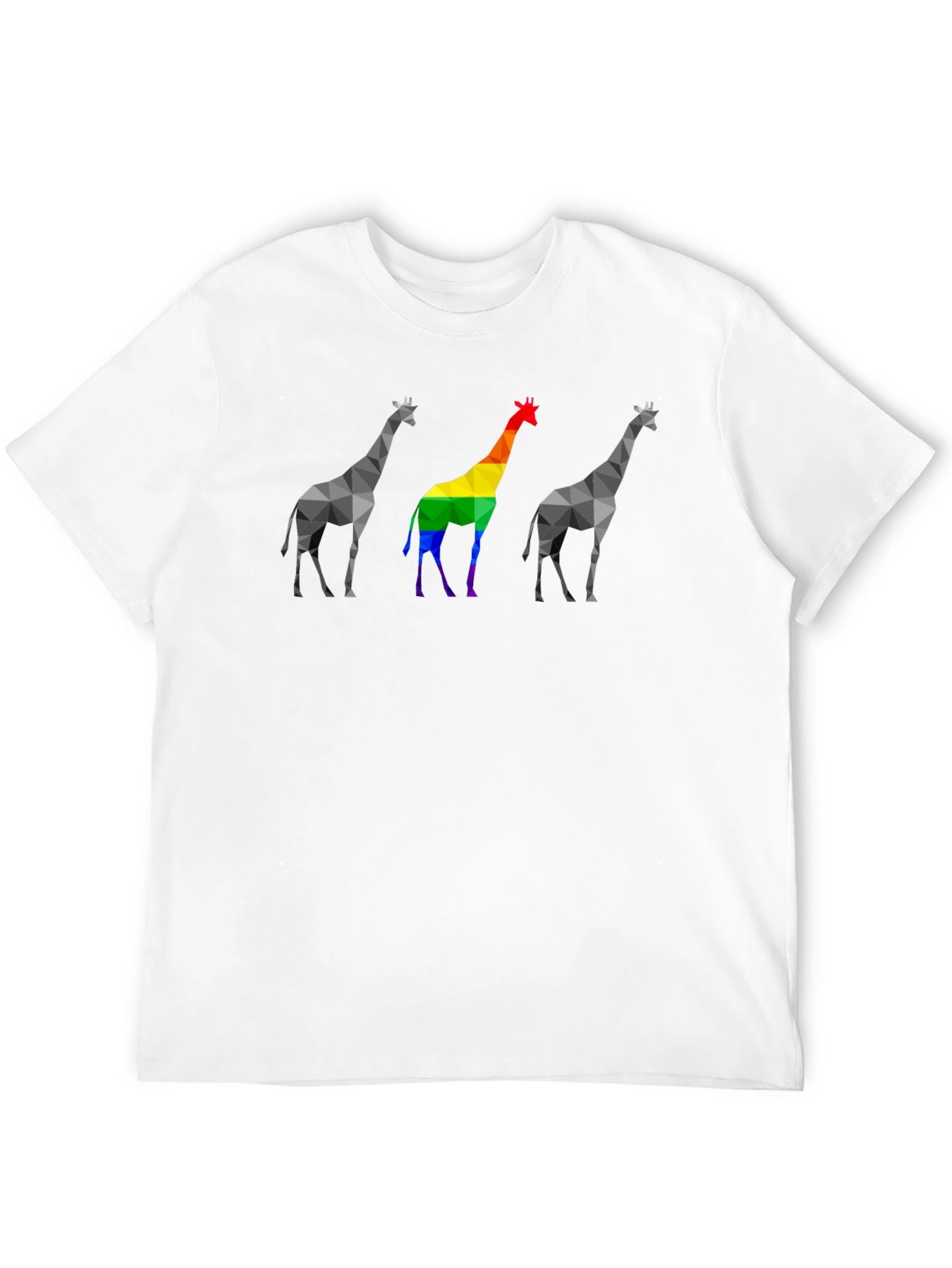 Geometric Giraffe Pride T-Shirt
