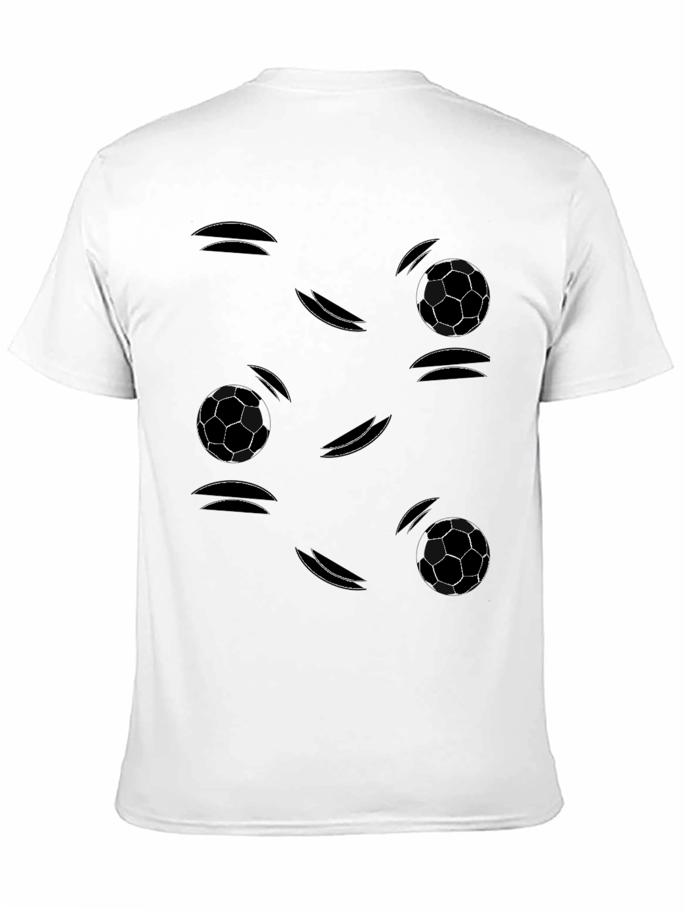 Soccer Ball Motion Graphic Tee - Black
