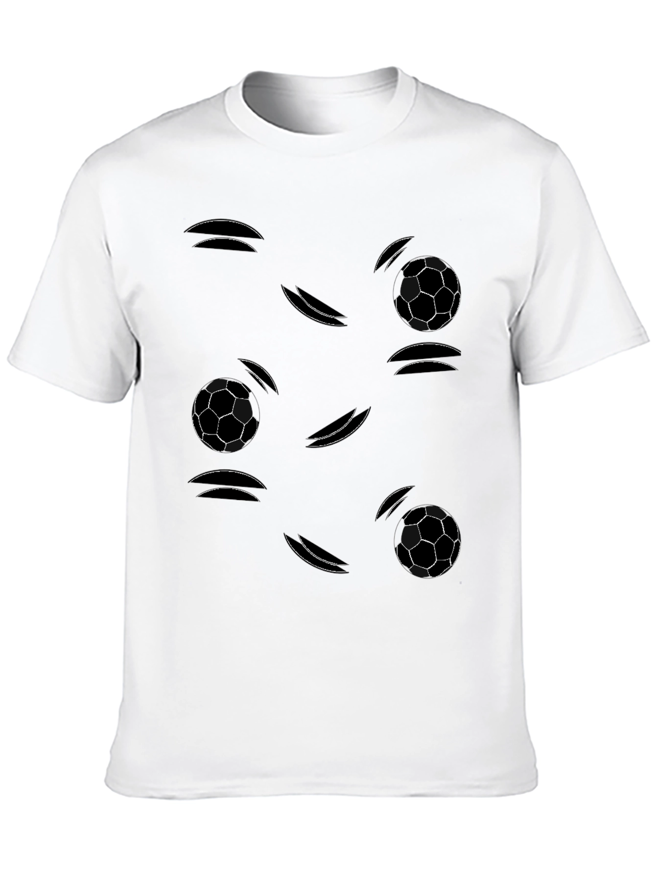 Soccer Ball Motion Graphic Tee - Black