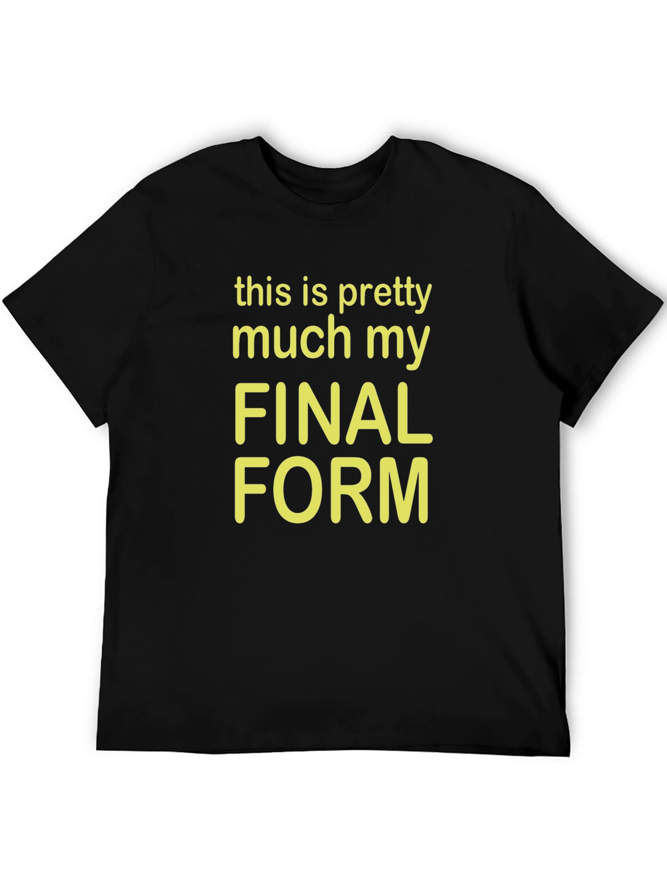 Final Form Graphic Tee - Funny Novelty T-Shirt