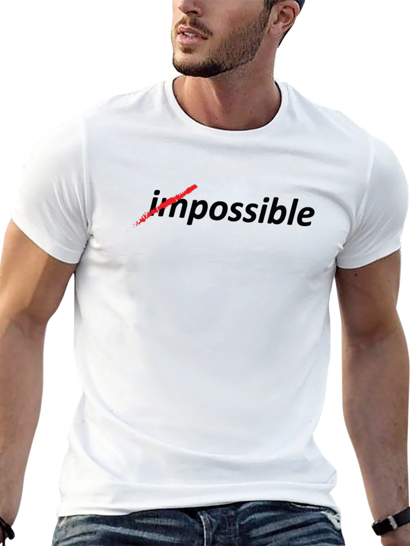 Impossible Crossed Out Crew Neck T-Shirt