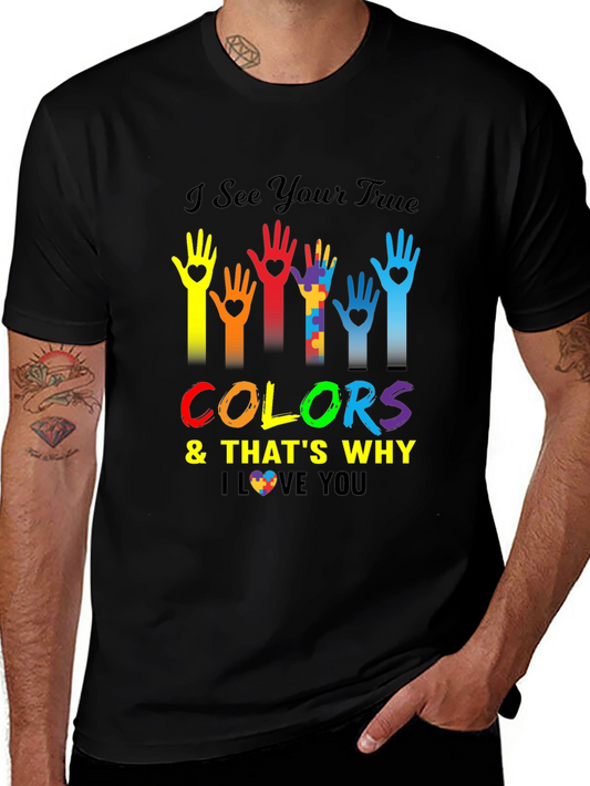 I See Your True Colors Autism Awareness T-Shirt