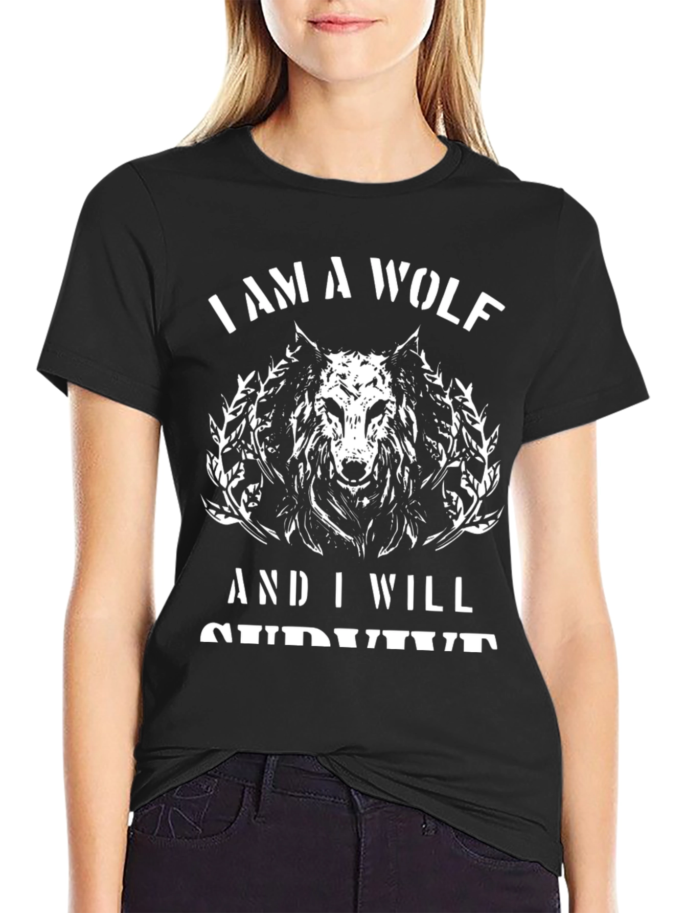 I Am A Wolf Mens Graphic Tee